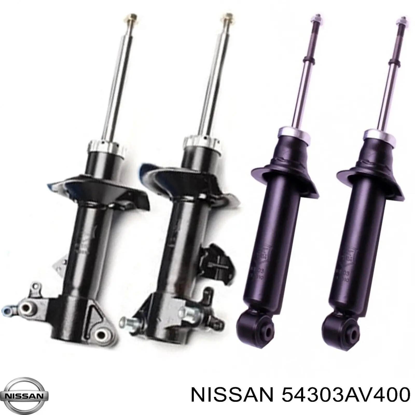 Купить 54303AV400 Nissan/Infiniti Амортизатор подвески передний левый
