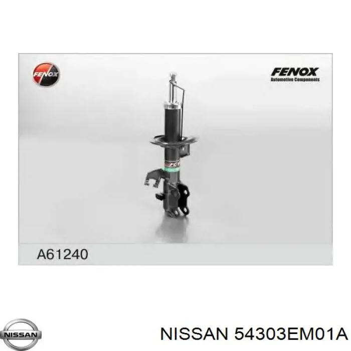 Амортизатор передней подвески левой Nissan/Infiniti 54303EM01A цена, от 36.95 USD