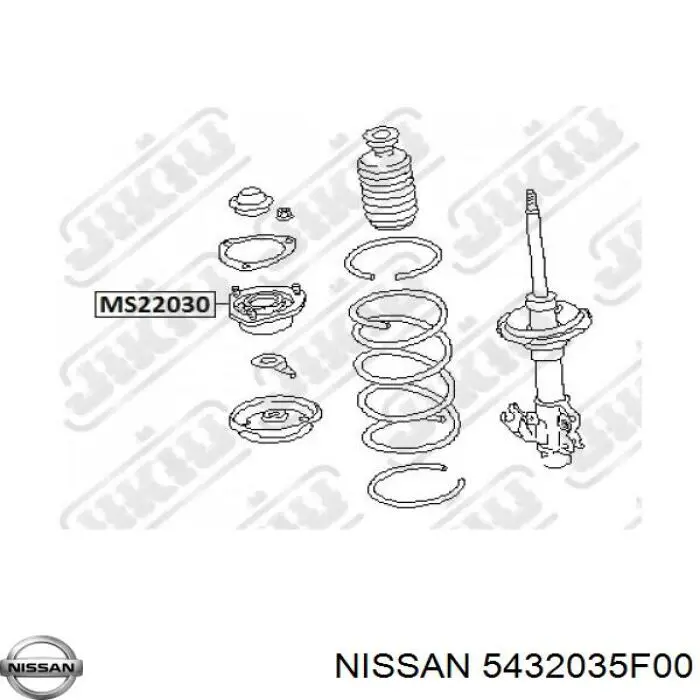 Опора стойки амортизатора переднего Nissan/Infiniti 5432035F00 цена, от 97.07 USD