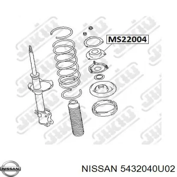 Опора стойки амортизатора переднего Nissan/Infiniti 5432040U02 цена, от 8.89 USD