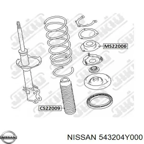 Опора стойки амортизатора переднего Nissan/Infiniti 543204Y000 цена, от 22.41 USD