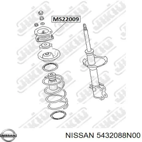Опора стойки амортизатора переднего Nissan/Infiniti 5432088N00 цена, от 15.56 USD