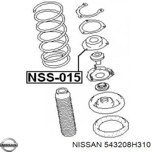 Опора амортизатора переднего Nissan 543208H310