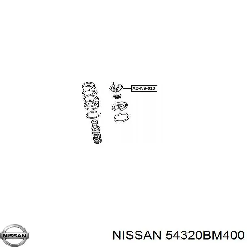 Купить 54320BM400 Nissan/Infiniti Опора переднего амортизатора