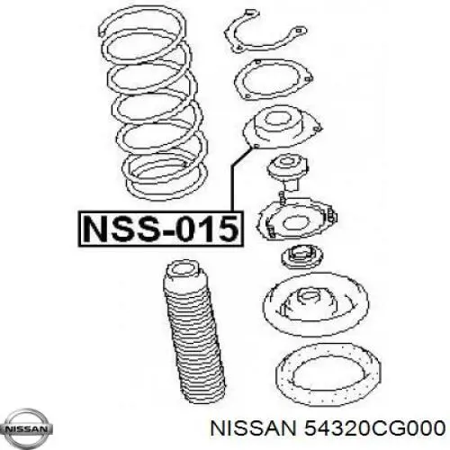 Опора переднего амортизатора 54320CG000 Nissan/Infiniti