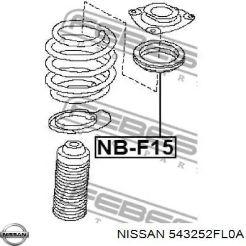 543252FL0A Nissan/Infiniti Подшипник верхней опоры