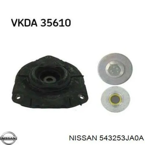 543253JA0A Nissan rolamento de suporte do amortecedor dianteiro