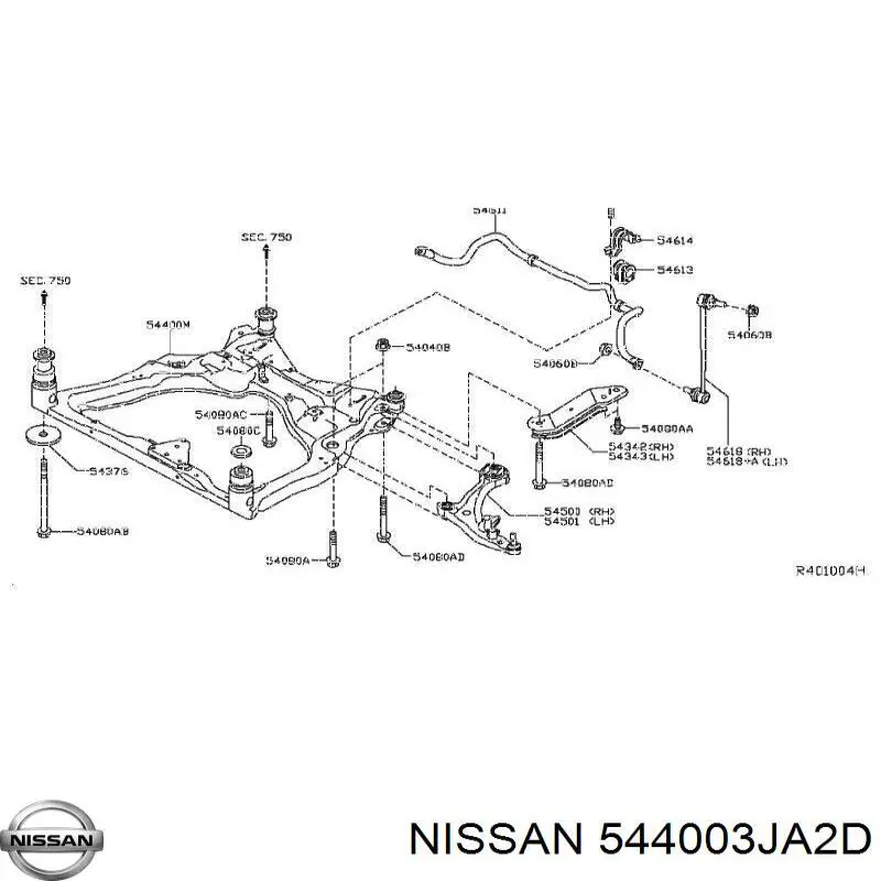 544003JA0A Nissan 