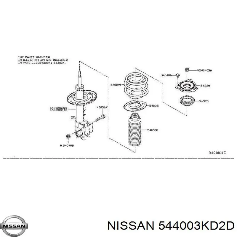  544003KD2D Nissan