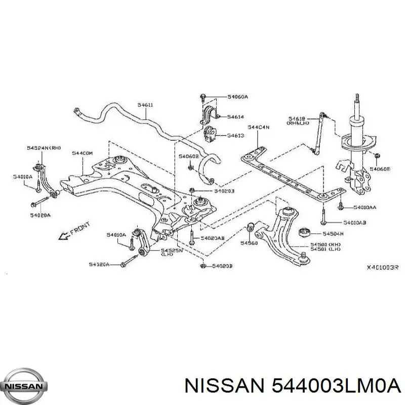  544009SA0A Nissan