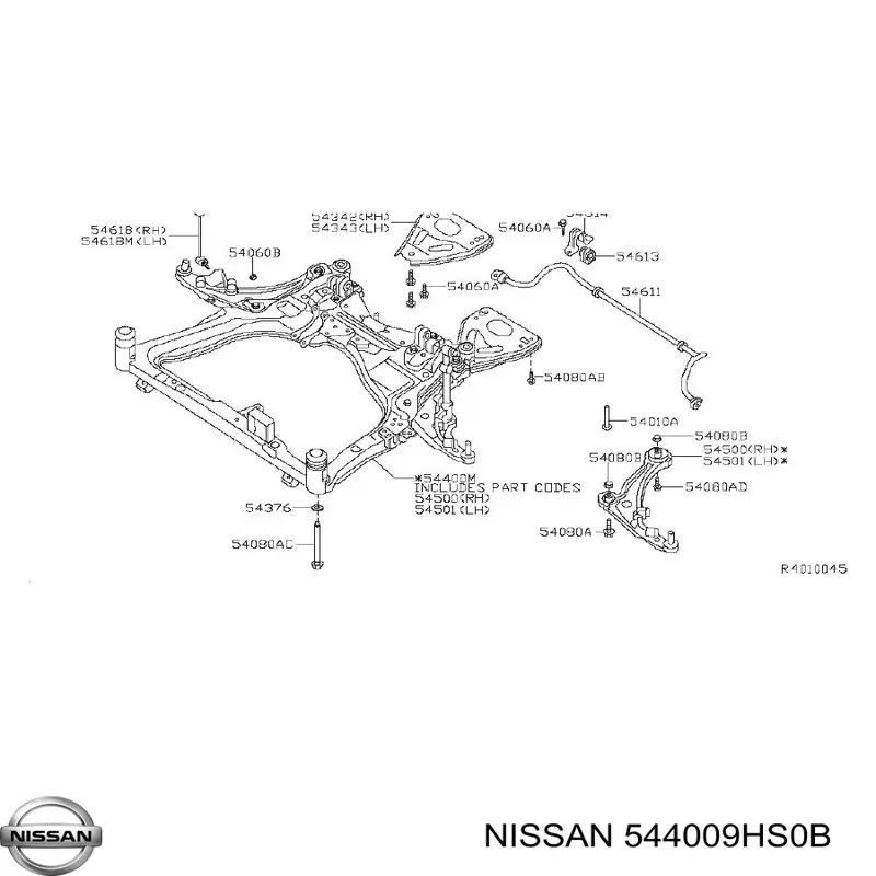  Nissan/Infiniti 544009HS0B цена, от 125.43 USD