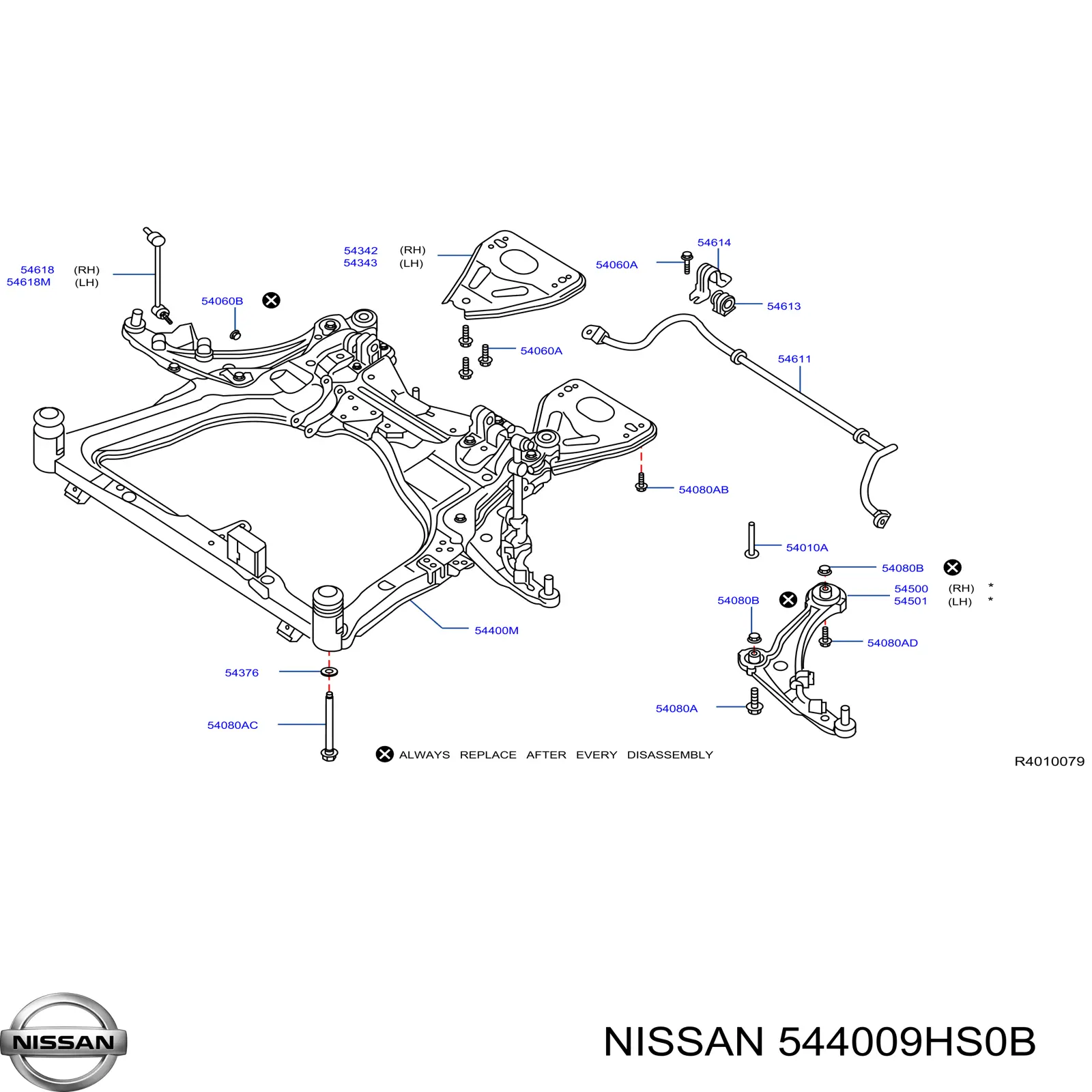  544009HS0B Nissan/Infiniti