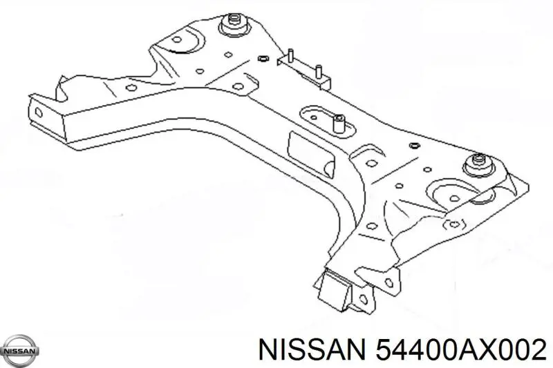 54400AX002 Nissan балка передней подвески (подрамник)