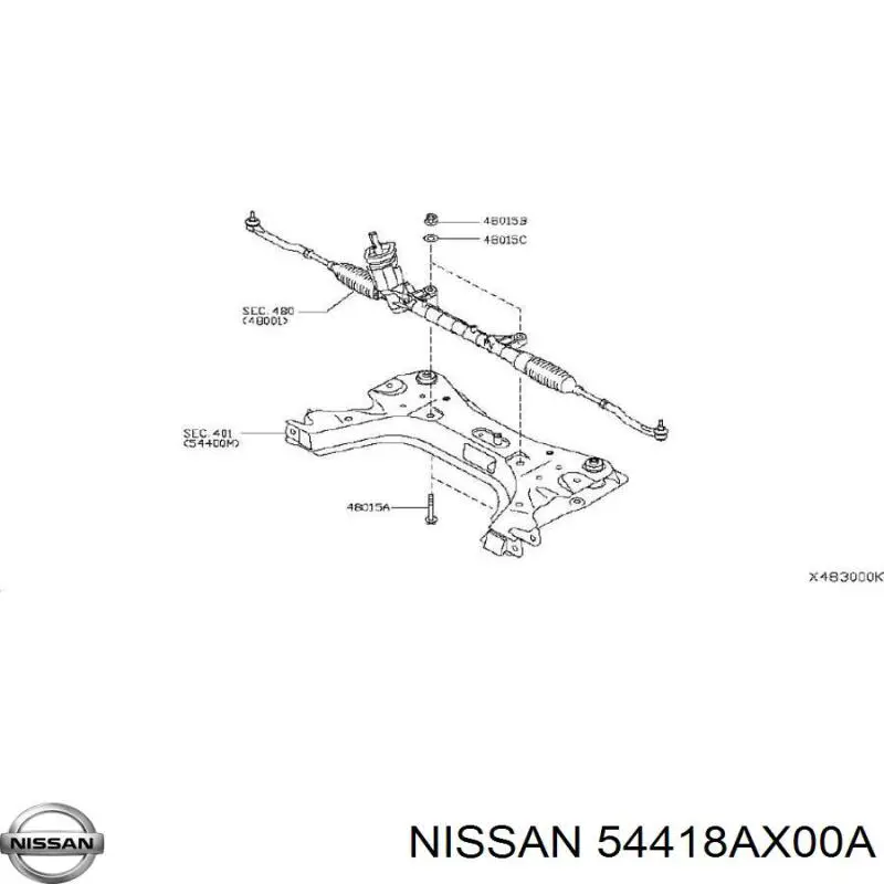 54418AX00A Nissan 