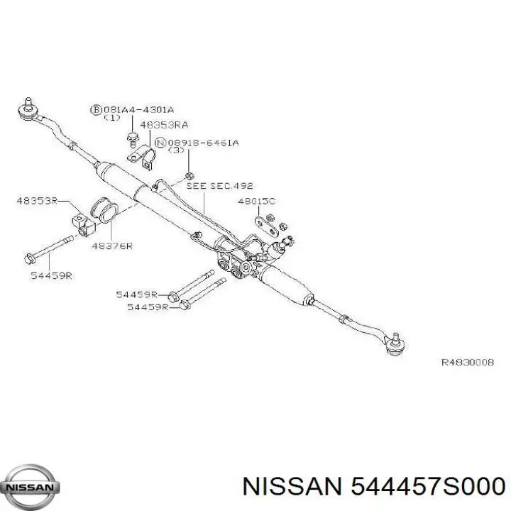 Вставка бинокля Nissan/Infiniti 544457S000 цена, от 96.53 USD