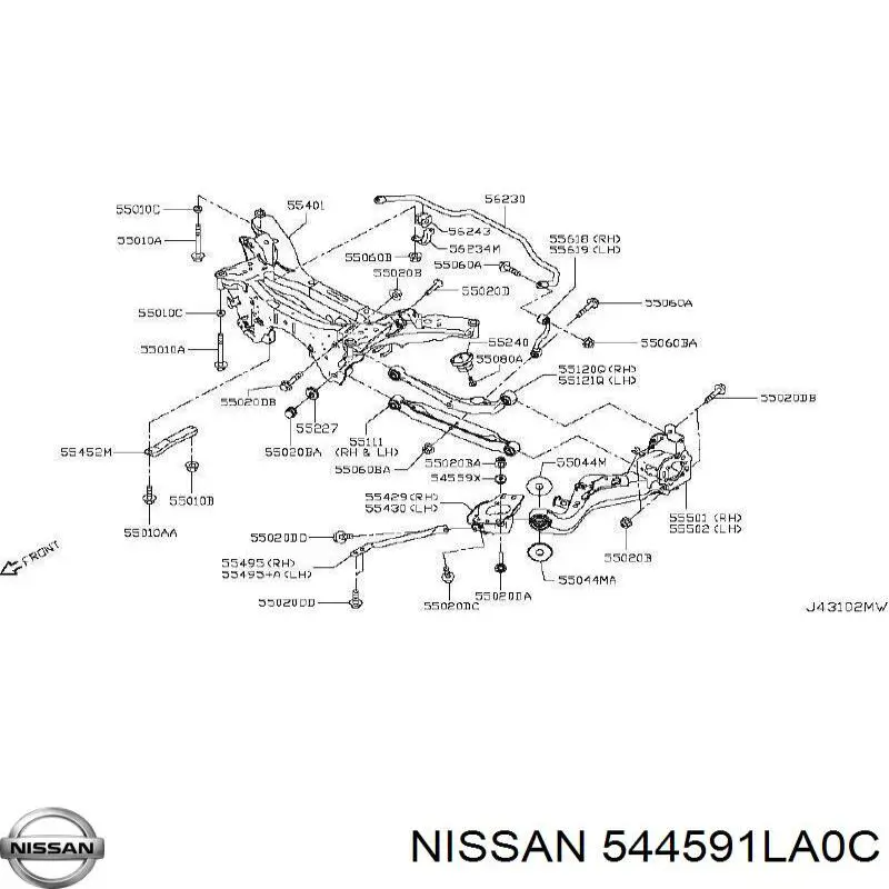  544591LA0C Nissan