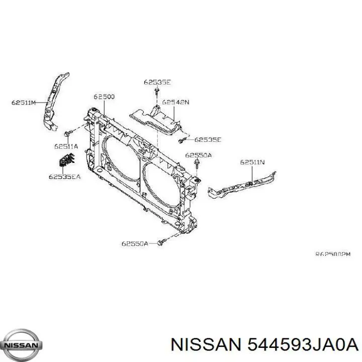  544593JA0A Nissan