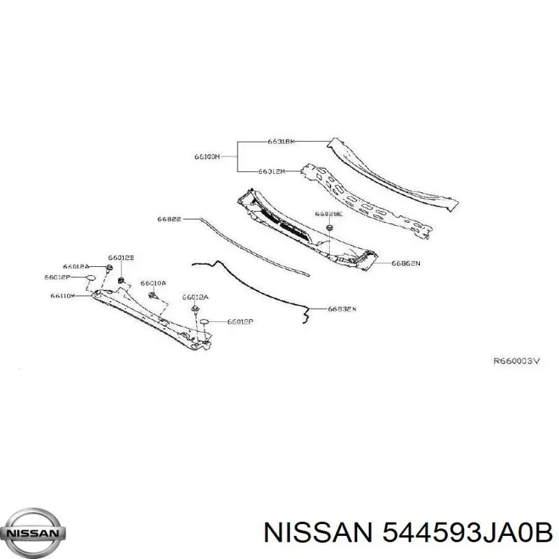  544593JA0B Nissan