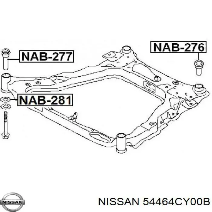 Сайлентблок NIBS145 Kautek