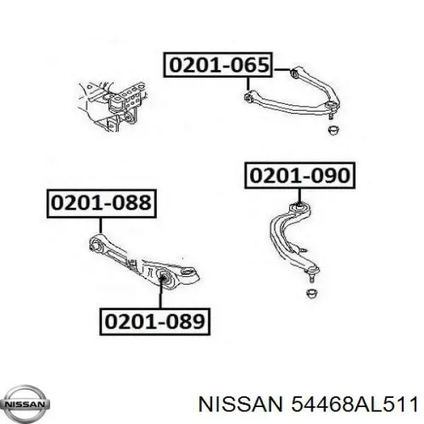 Правый рычаг передней нижней подвески Nissan/Infiniti 54468AL510 цена, от 155.42 USD
