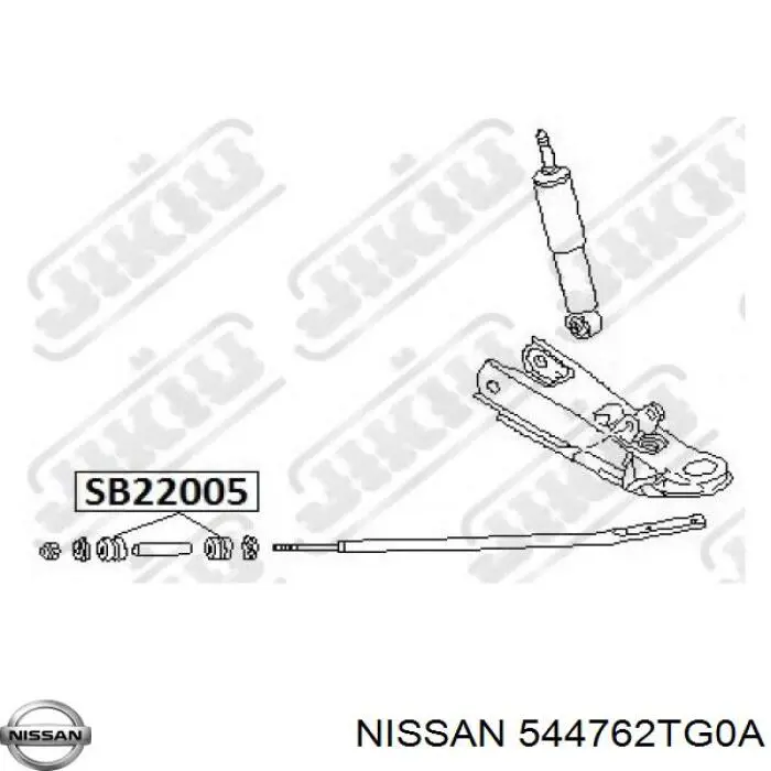 Купить 544762TG0A Nissan/Infiniti Втулка передней радиальной тяги передняя