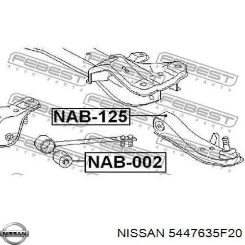 Сайлентблок тяги торсиона Nissan/Infiniti 5447605U00 цена, от 8.73 USD
