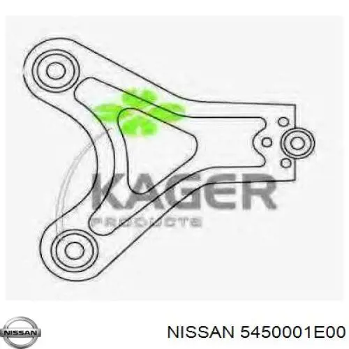 5450001E00 Nissan рычаг передней подвески нижний правый