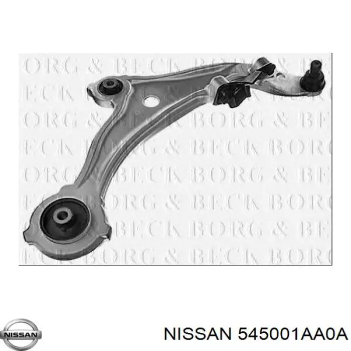 Правый рычаг передней нижней подвески Nissan/Infiniti 545001AA0A цена, от 88.98 USD