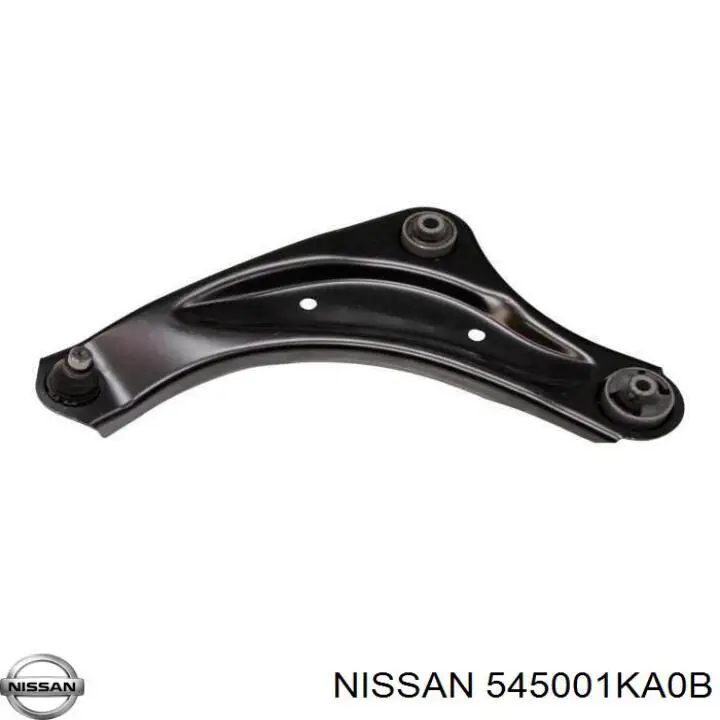 545001KA0B Nissan braço oscilante inferior direito de suspensão dianteira