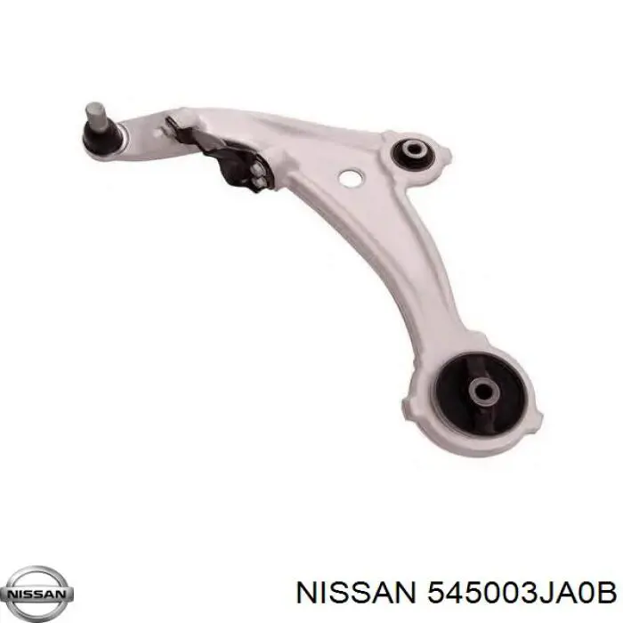 545003JA0B Nissan braço oscilante inferior direito de suspensão dianteira