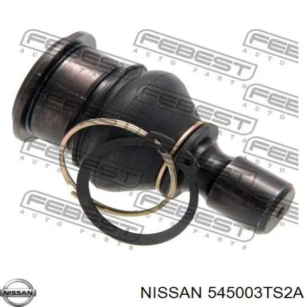 545003TS1A Nissan braço oscilante inferior direito de suspensão dianteira