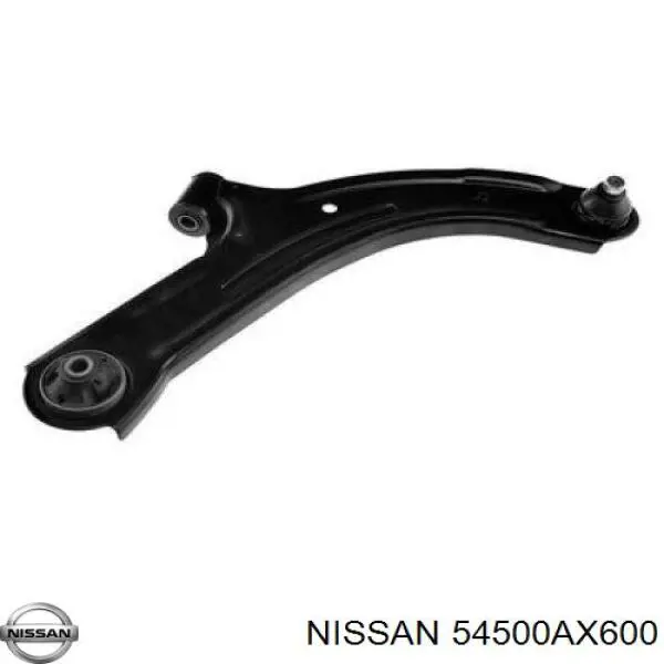 54500AX600 Nissan braço oscilante inferior direito de suspensão dianteira