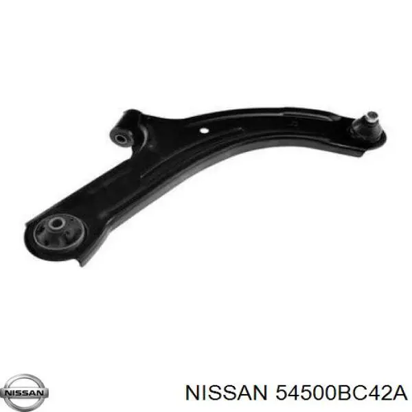 Barra oscilante, suspensión de ruedas delantera, inferior derecha 54500BC42A Nissan/Infiniti