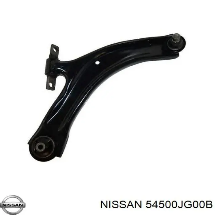 54500JG00B Nissan braço oscilante inferior direito de suspensão dianteira