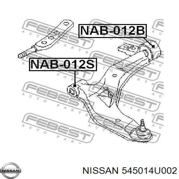 Левый рычаг передней нижней подвески Nissan/Infiniti 545014U002 цена, от 65.84 USD