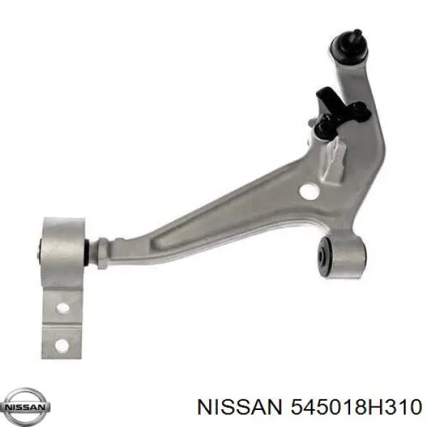 545018H310 Nissan braço oscilante inferior esquerdo de suspensão dianteira