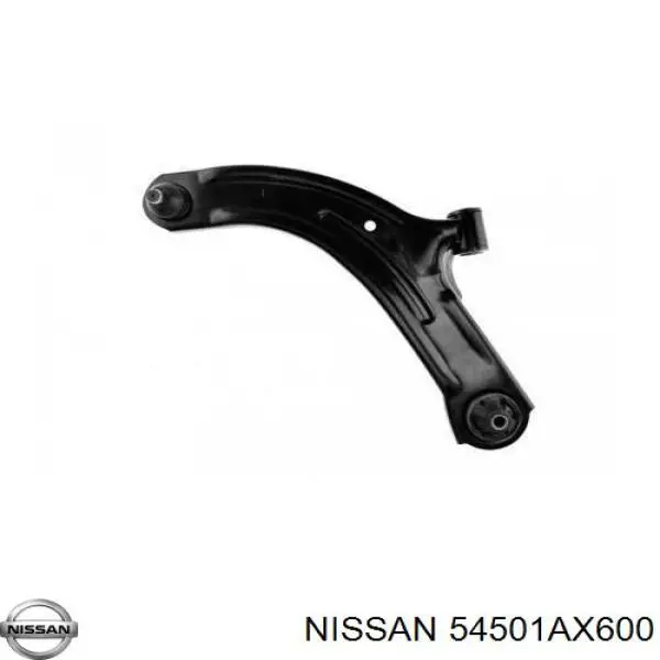 54501AX600 Nissan braço oscilante inferior esquerdo de suspensão dianteira