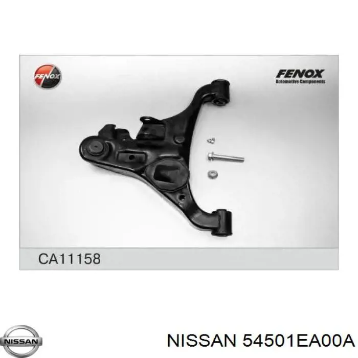 54501EA00A Nissan braço oscilante inferior esquerdo de suspensão dianteira