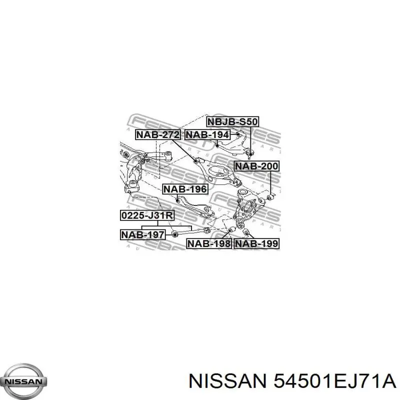 Левый рычаг передней нижней подвески Nissan/Infiniti 54501EJ71A цена, от 253.95 USD