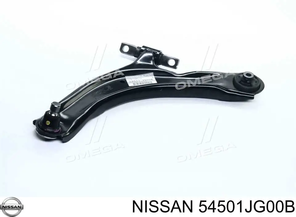 54501JG00B Nissan braço oscilante inferior esquerdo de suspensão dianteira