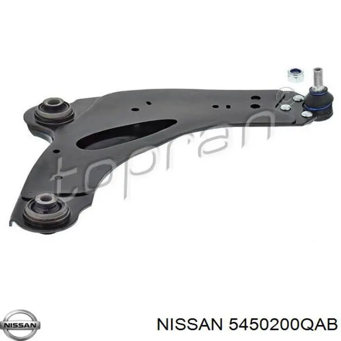 5450200QAB Nissan рычаг передней подвески нижний правый