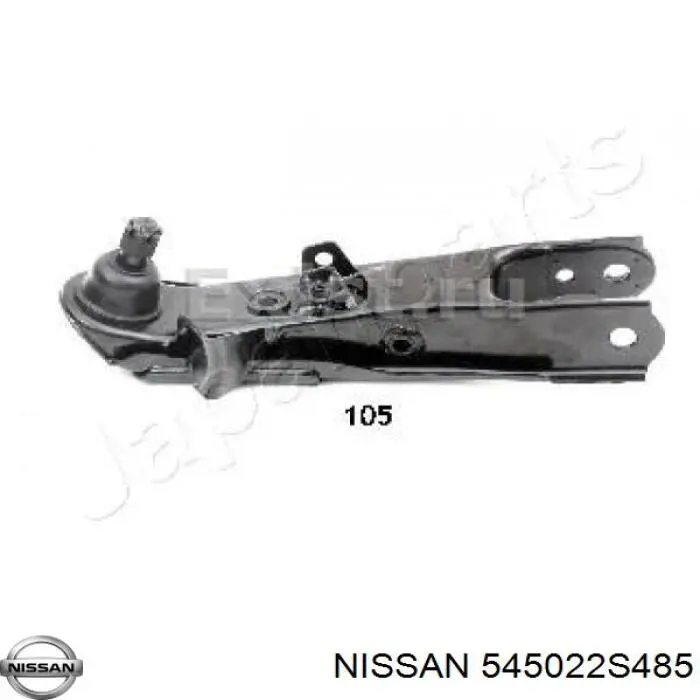 Рычаг передней подвески нижний правый 545022S485 Nissan