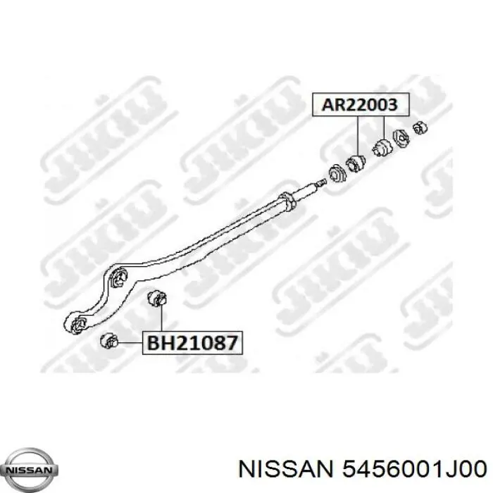 Сайлентблок переднего рычага 5456001J00 Nissan/Infiniti