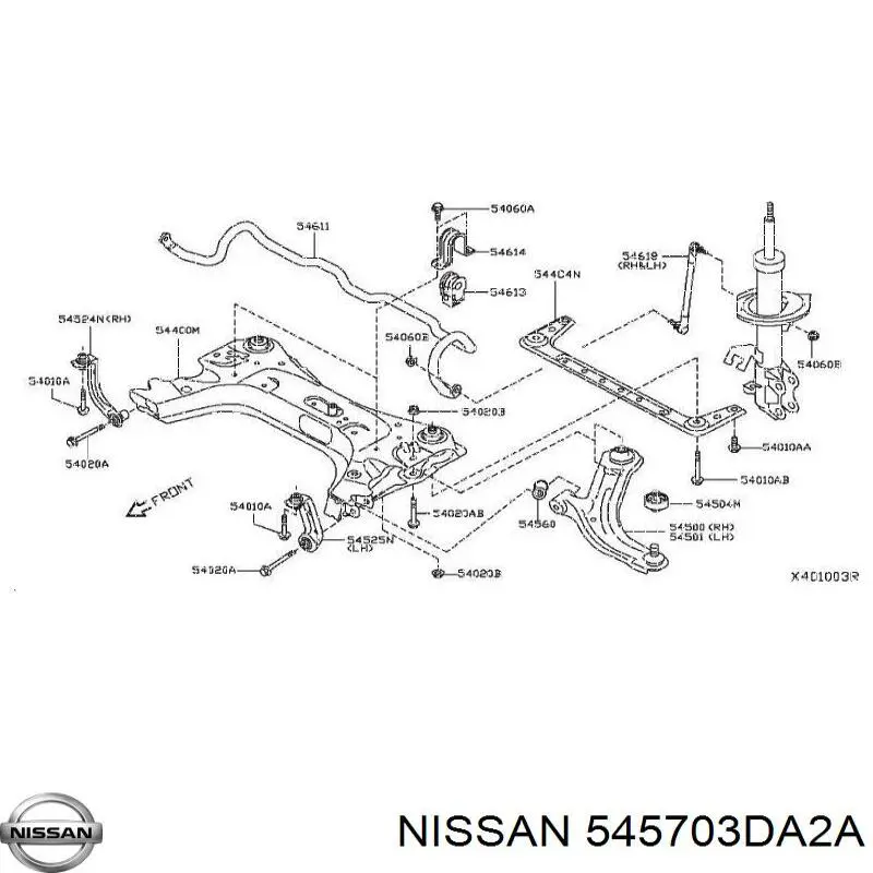  545703DA2A Nissan