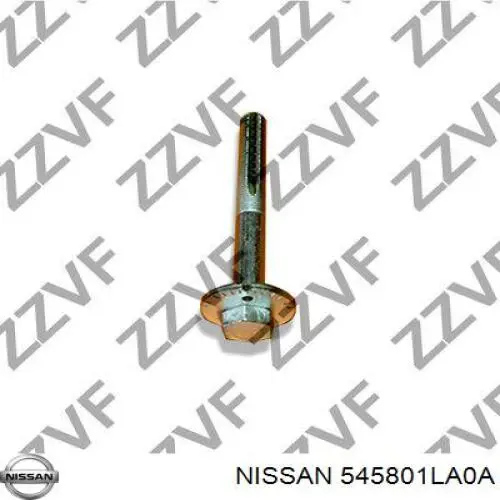 545801LA1A Nissan parafuso de fixação do braço oscilante inferior traseiro