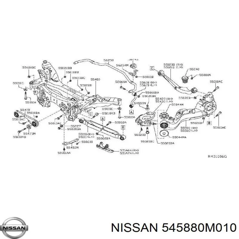 545880M010 Nissan