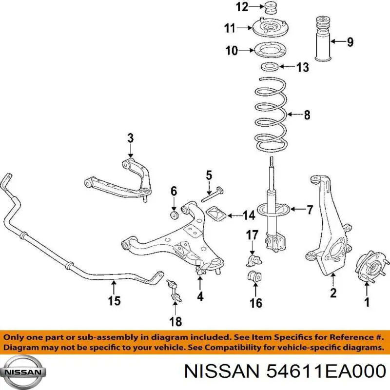 Estabilizador dianteiro para Nissan Pathfinder (R51)