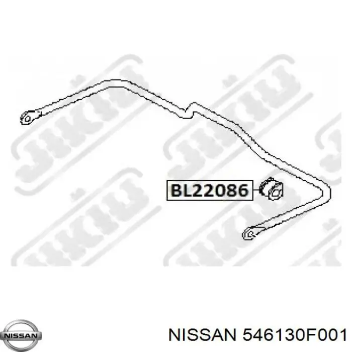 Втулка стабилизатора 546130F001 Nissan/Infiniti