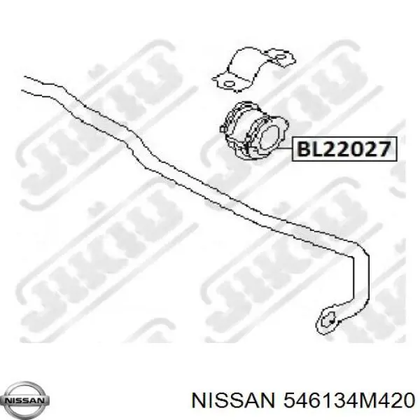 Купить 546134M420 Nissan/Infiniti Втулки переднего стабилизатора