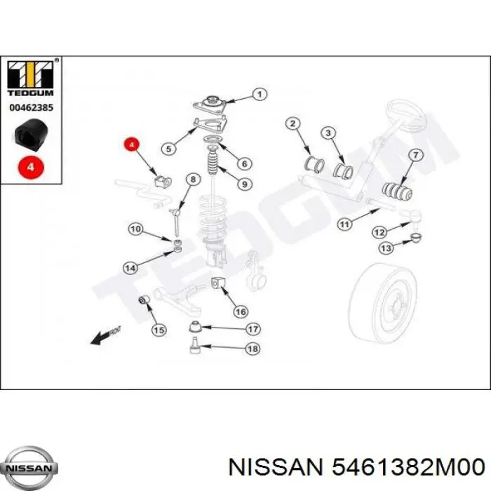5461382M00 Nissan